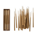 Caja x 24 Velas Thin Gold