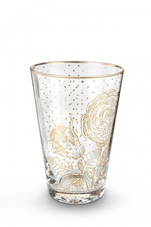 Vaso Largo Royal Golden Flower