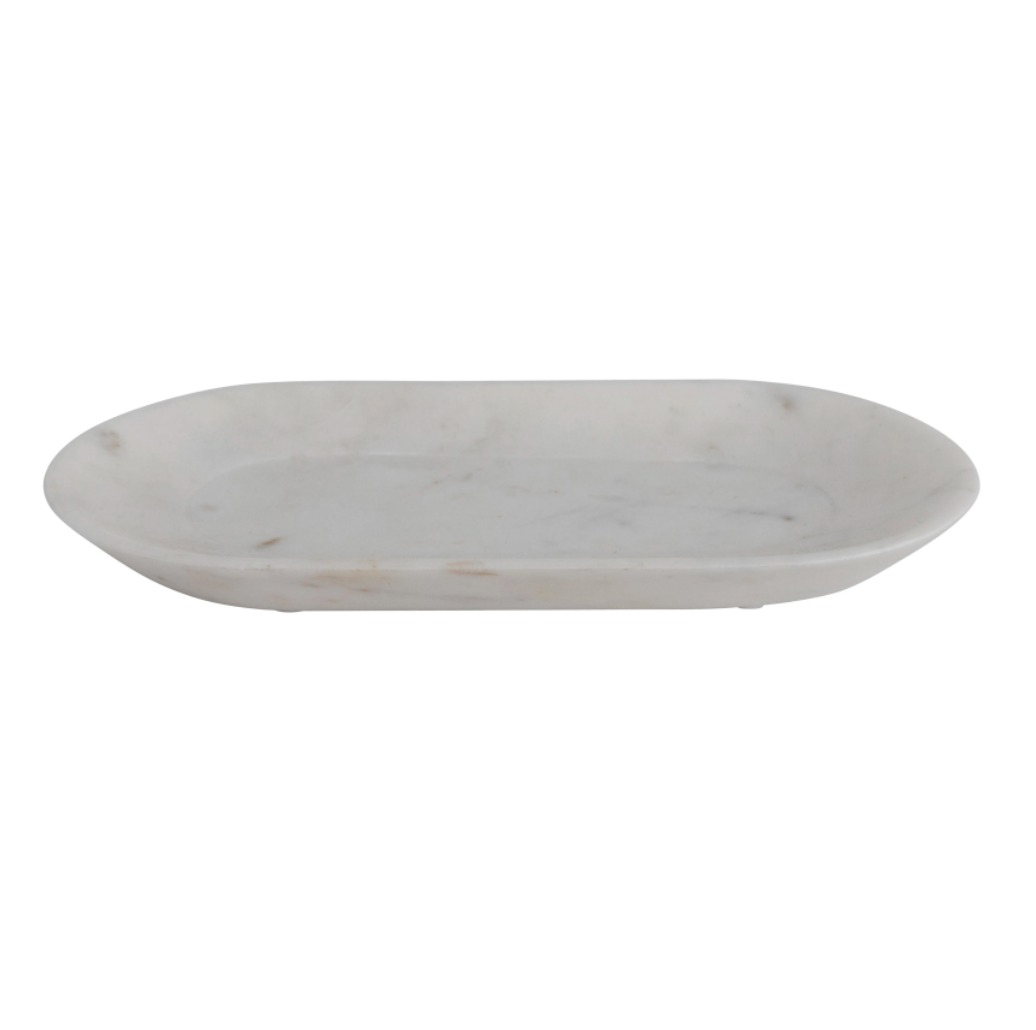 Bandeja simil marmol ovalada - Comprar en Chez Deco
