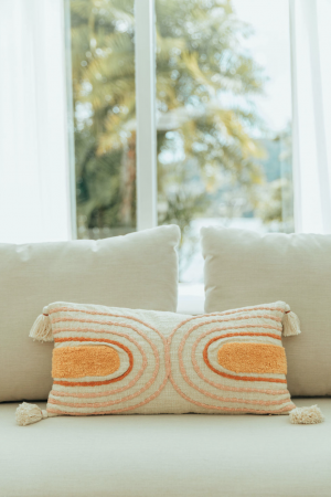Cojín Rectangular Orange Rainbow