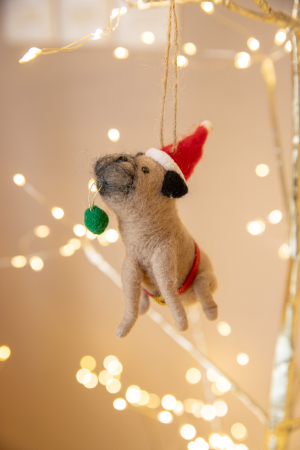 Adorno Navideño Christmas Dog  Bull Camel