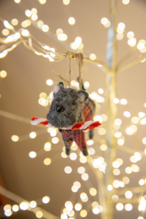 Adorno Navideño Christmas Dog Schnauzer