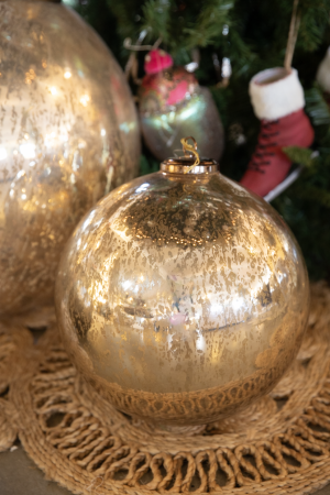 Bola De Navidad Antique Gold 30 cm