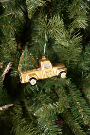 Adorno Navideño Farm car