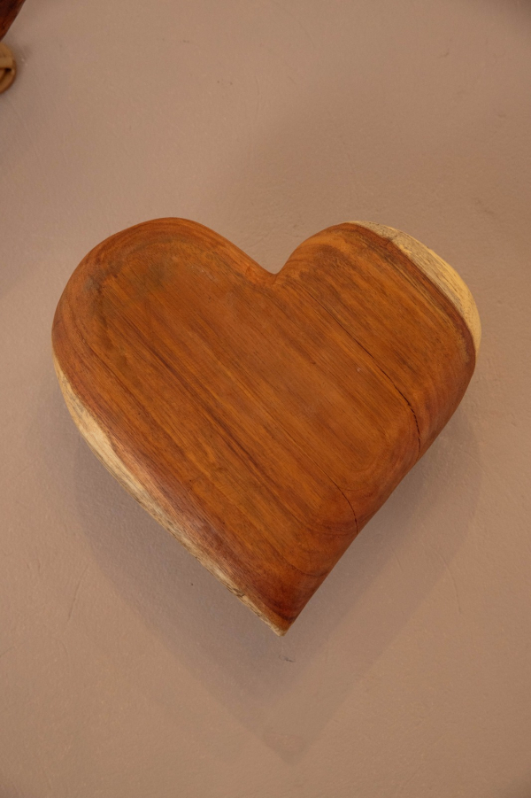 corazón de madera para decorar