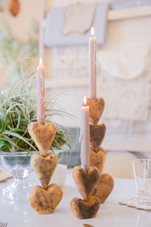 Candelabro Wood Heart