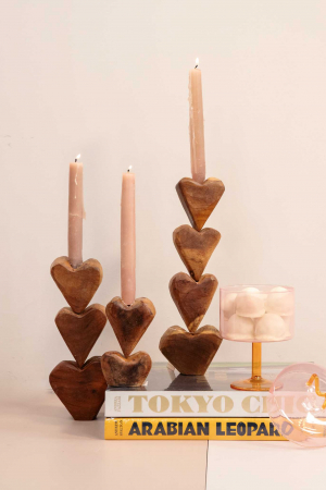 Candelabro Wood Heart