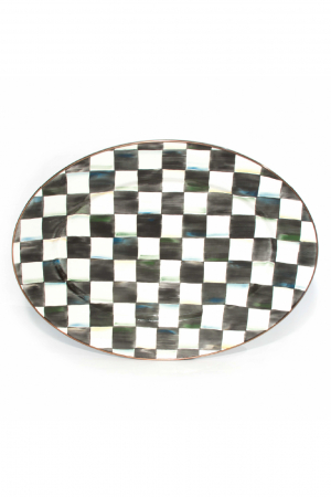 Courtly Check Medium Oval Platter