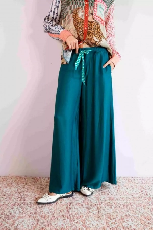 Pantalón Wide Leg Annie Esmerald