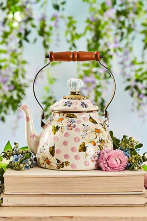 Wildflowers Pink 2 Quart Tea Kettle