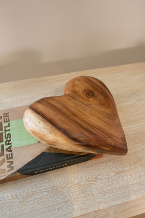 Wood Heart De Mesa