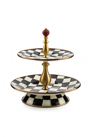 Courtly Check Two Tier Sweet Stand