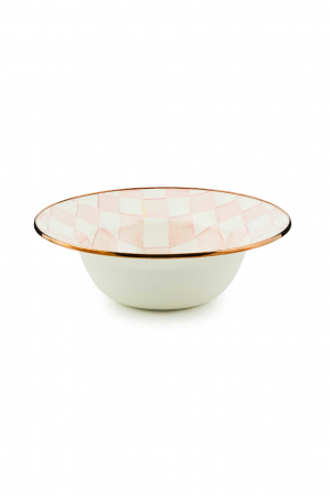 Rosy Check Serving Bowl