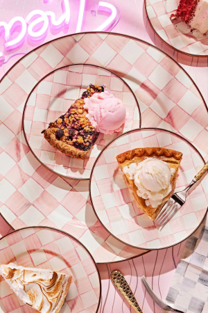 Rosy Check Serving Platter