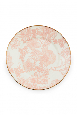 Rosy English Garden Enamel Charger/Plate