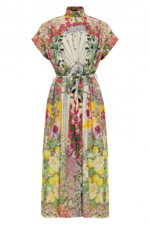 Vestido Oversize Floral Greek