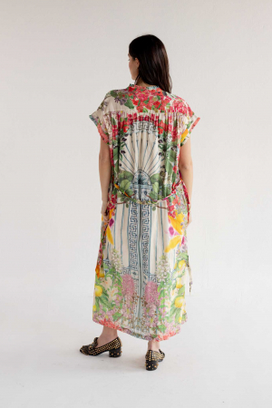 Vestido Oversize Floral Greek