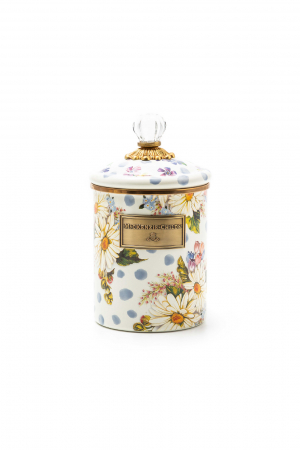 Wildflowers Blue Enamel Medium Canister