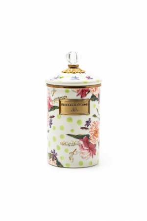 Wildflowers Green Large Canister