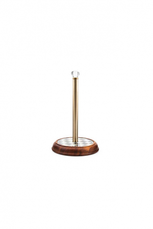 Courtly Check Wood Paper Towel Holder