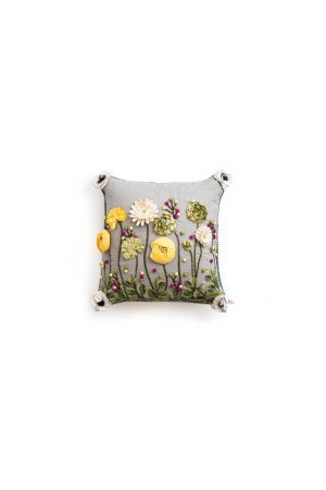 Coming Up Daisies Square Throw Pillow