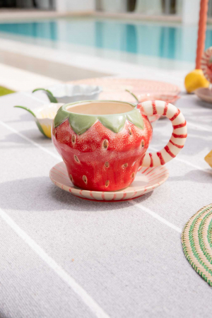 Mug Plato Strawberry