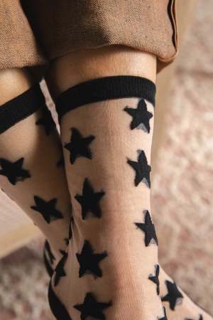 Medias Pastel Black Star