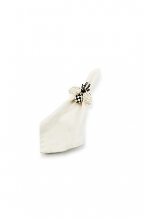 Bee Napkin Rings, Set of 4