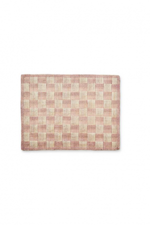 Pink Sinamay Placemats, Set of 4