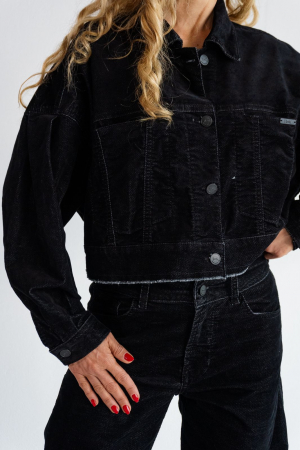 Chaqueta Ballon Velvet Black