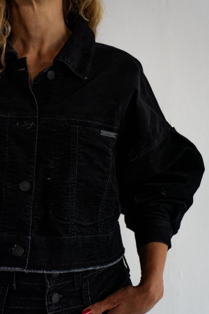 Chaqueta Ballon Velvet Black