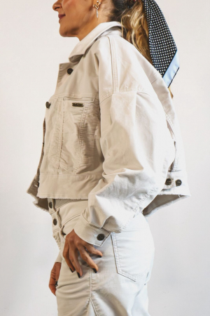 Chaqueta Ballon Velvet Ivory