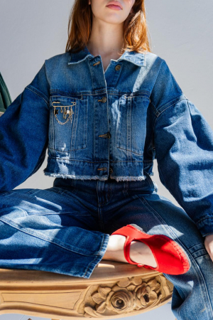 Chaqueta Barrel Denim