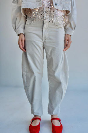 Jean Ballon Velvet Ivory