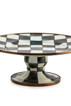 Courtly Check Mini Pedestal Platter