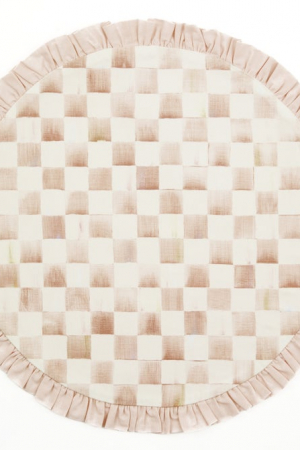 Mocha Check Round Placemant
